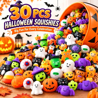 Halloween Mochi Squishy Toys | Non‑Candy Trick or Treat Goodie Bag Fillers for Kids Halloween Party Favors