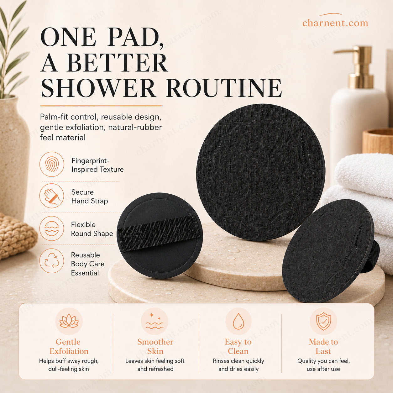 ⏰Last Day Buy 2 Get 2 Free❄💦 Scrub Bath Pads – Gently exfoliate, unclog pores, reveal brighter skin. Durable rubber, easy to rinse. A little scrub goes a long way! ✨🛀