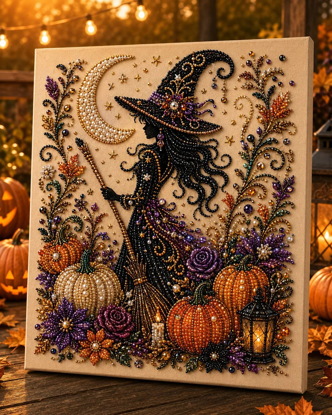 👻Halloween Pearl Art DIY Kit – Turn Tiny Pearls into Spooky-Cute Magic