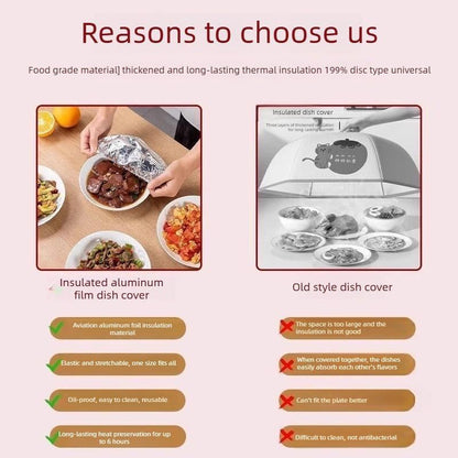 🥳2026 HOT SALE🥳💞50K+ SOLD!✨ 💝60PCS Reusable Aluminum Foil Food Covers