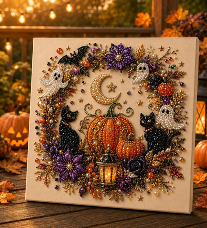 👻Halloween Pearl Art DIY Kit – Turn Tiny Pearls into Spooky-Cute Magic