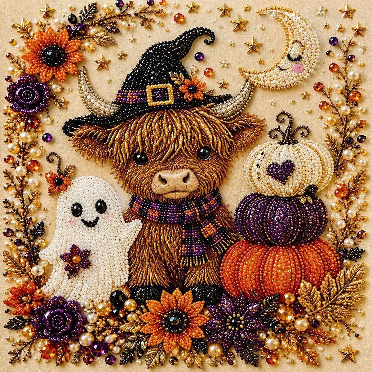 👻Halloween Pearl Art DIY Kit – Turn Tiny Pearls into Spooky-Cute Magic