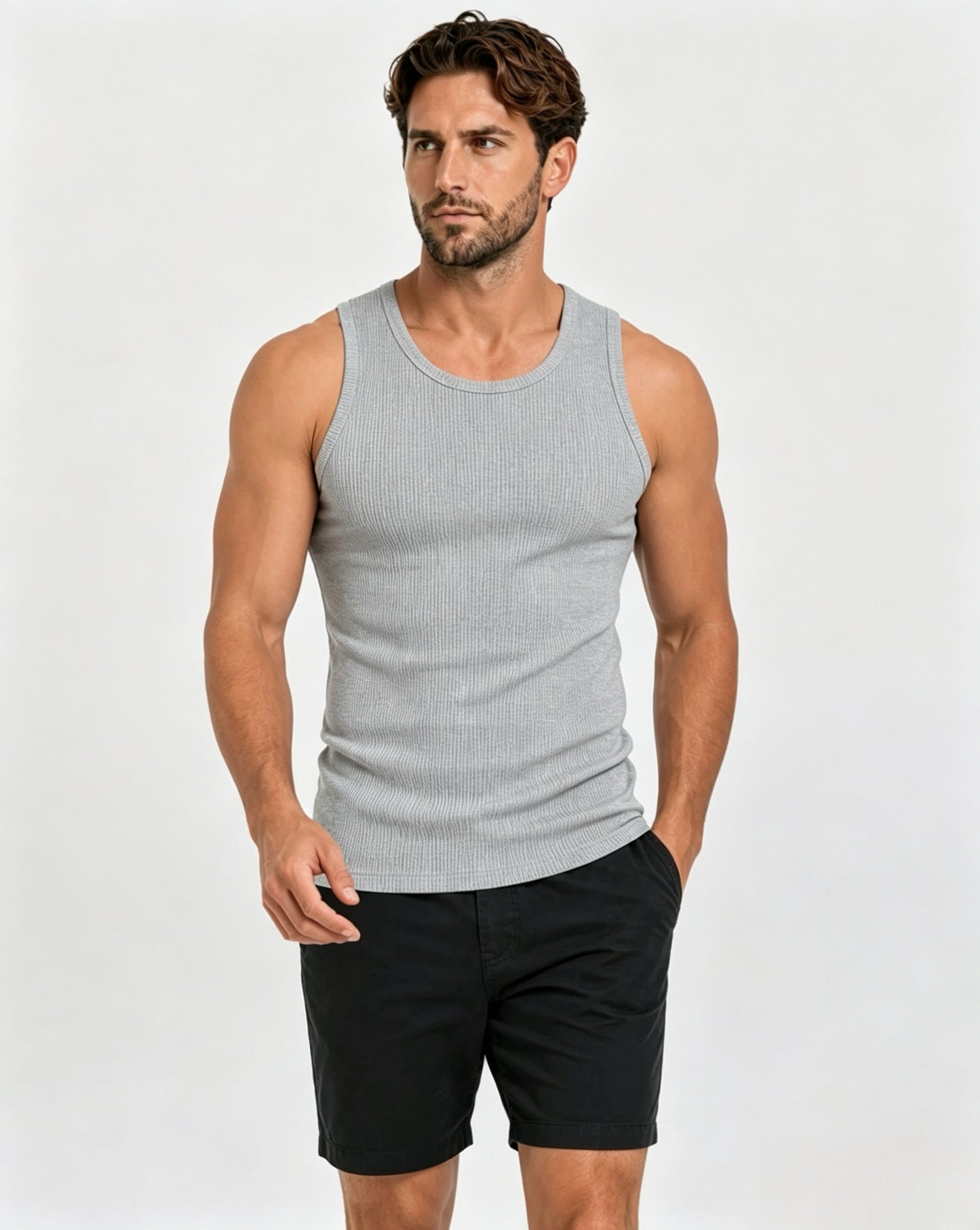 100% Cotton Ribbed - Smart Fit Tank Top
