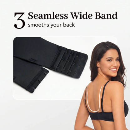 Drawstring Push Up Bra | Instant Cleavage & Anti-Sagging | Add 2 Cups Padded Wireless Strapless Bras Comfort Bra for A B C Cups Womenswear Minimalist Pink