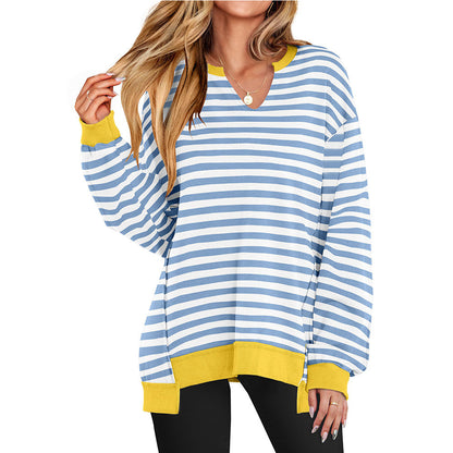 SOIVAI Womens Oversized Sweatshirt V Neck Long Sleeve Tunic Lightweight Pullover 2026 Winter Casual Tops Teen Girl Outfits