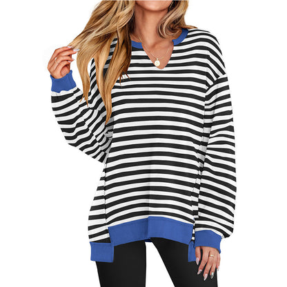 SOIVAI Womens Oversized Sweatshirt V Neck Long Sleeve Tunic Lightweight Pullover 2026 Winter Casual Tops Teen Girl Outfits