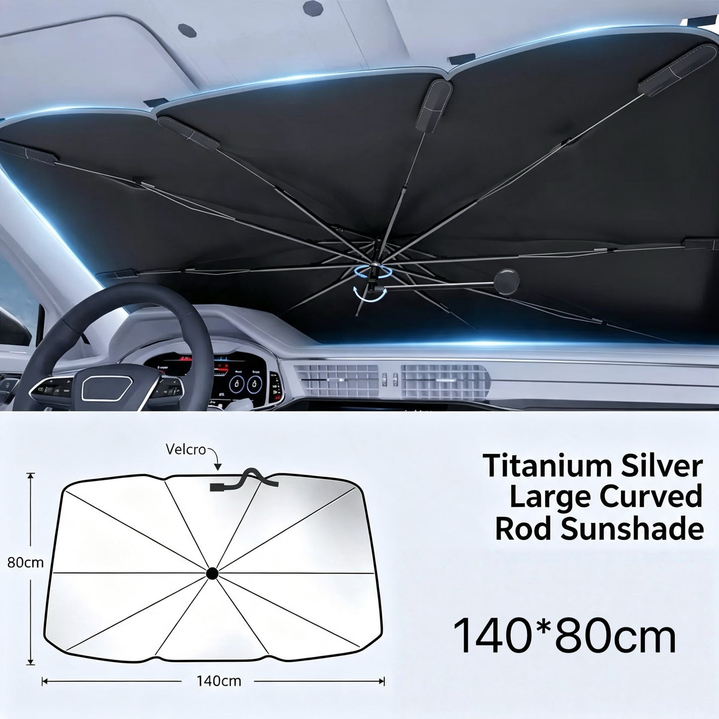 Foldable Anti-UV Windshield Sunshade