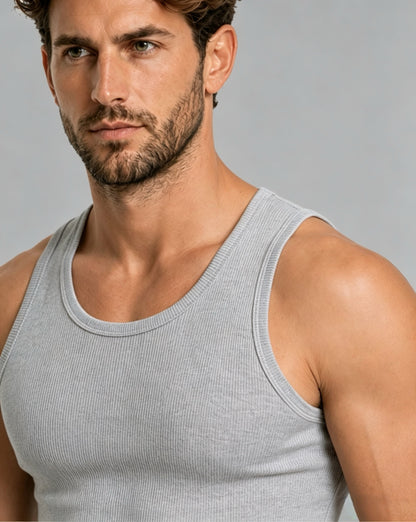 100% Cotton Ribbed - Smart Fit Tank Top